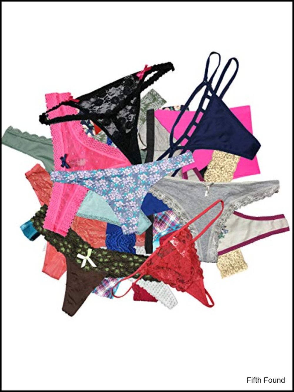 Womens Cotton Lace Thong Bikini Hipster Briefs Variety Pack